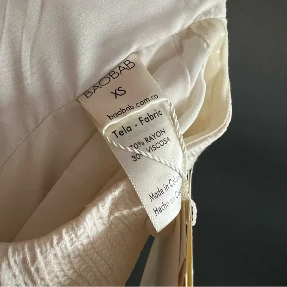 Baobab Collection Sage Maxi Dress in Ivory Size XS NEW! New with tags! - Picture 7 of 9